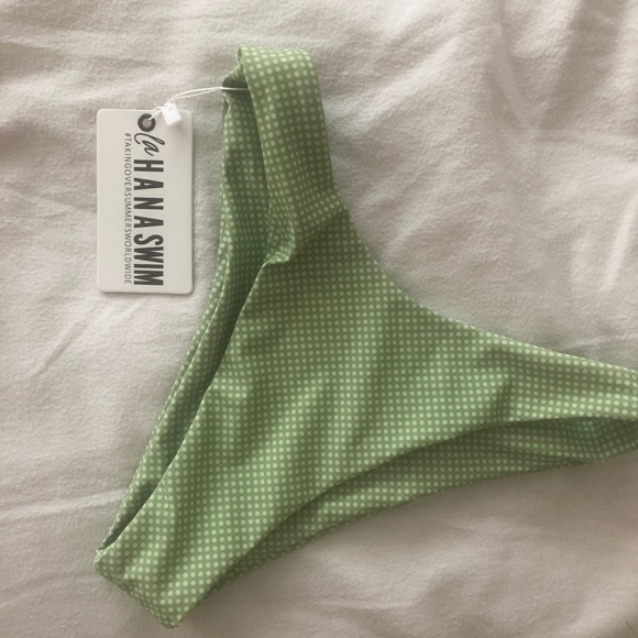 SOLD. LAHANA green polka dot bikini set ✨ - Picture 5 of 6